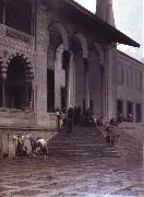 Alberto Pasini The Door of the Yeni-Djami Mosque in Constantinople Spain oil painting artist